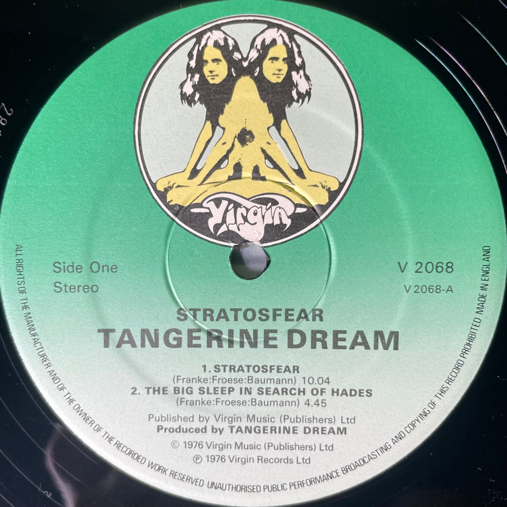 Tangerine Dream ‎– Stratosfear (Англия 1976г.)