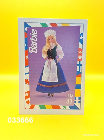 Аксессуар винтажная карточка Барби 90х 033666