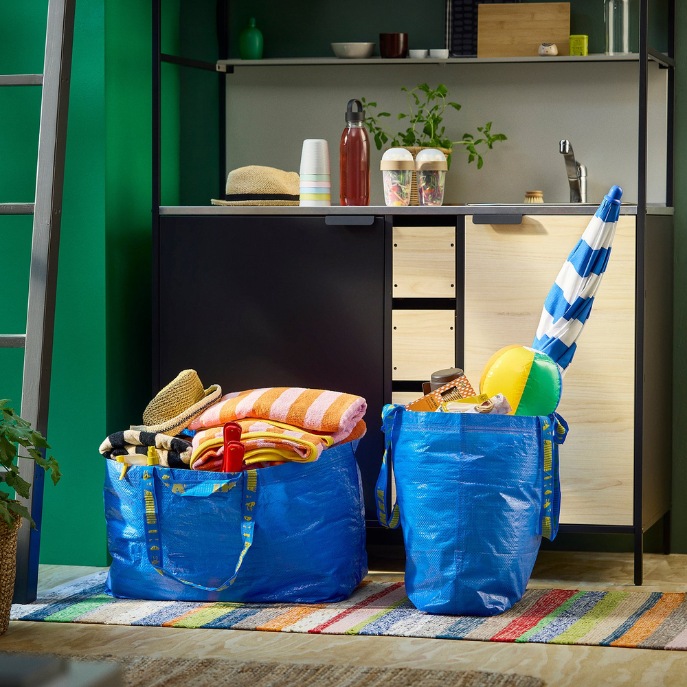 IKEA FRAKTA  (ИКЕА ФРАКТА)  -  Большая сумка - синяя 55x37x35 см/71 л