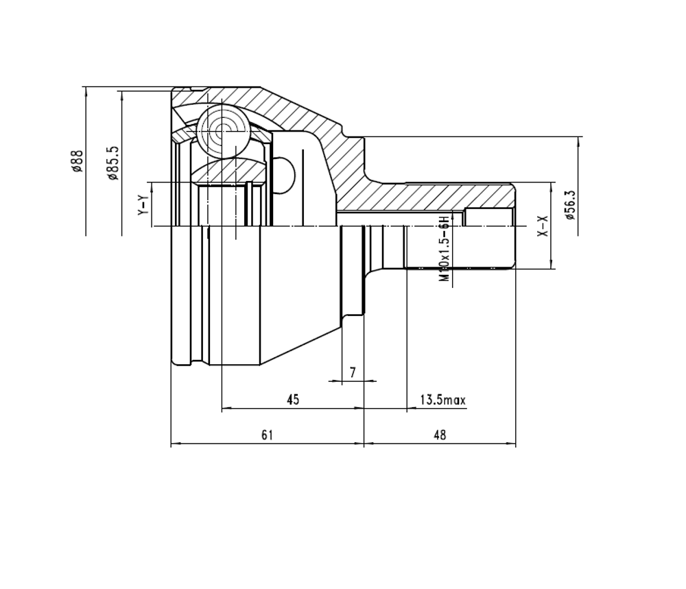 EWIGER - EW121150080-EWI - Joint Kit, drive shaft