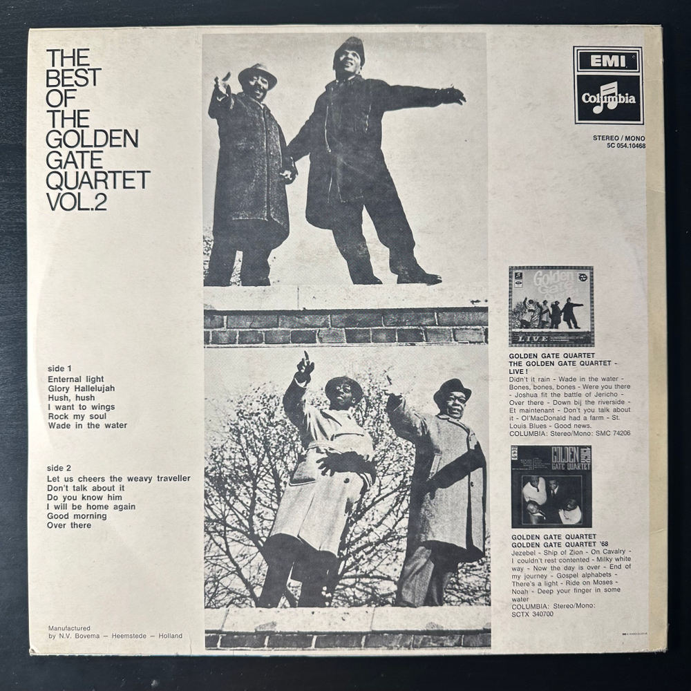 The Golden Gate Quartet ‎– The Best Of The Golden Gate Quartet Vol. 2 (Голландия)