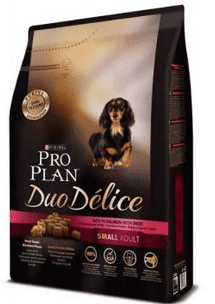 Pro Plan Duo Délice 2,5кг. для мелких пород собак Лосось с рисом Pro Plan Duo Délice 2,5кг. для мелких пород собак Лосось с рисом