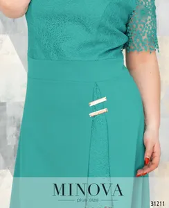 Платье 347-бирюзовый Minova