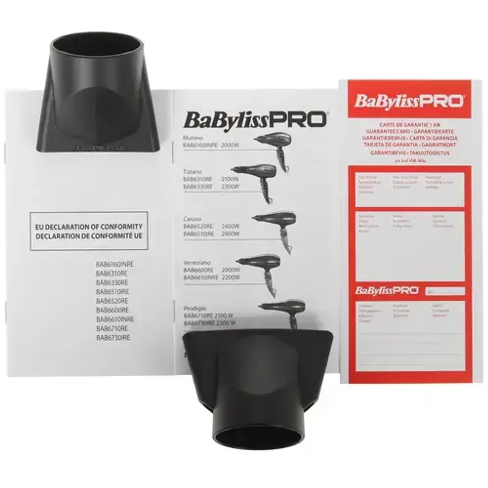 Профессиональный фен BaByliss PRO Caruso Ionic BAB6510IRE black 2400w - 10