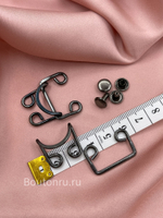 Крючок на стойку воротника с хольнитенами графит