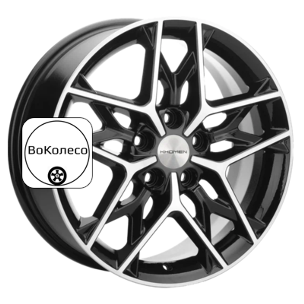 7x17/5x114,3 ET48 D67,1 KHW1709 (Kia K5) Black-FP Khomen Wheels