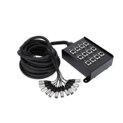 Adam Hall K 12 C 10 - мультикор со стейдж-боксом, 12 x XLR возврат, 12 x 0.314 мм2, 10 м