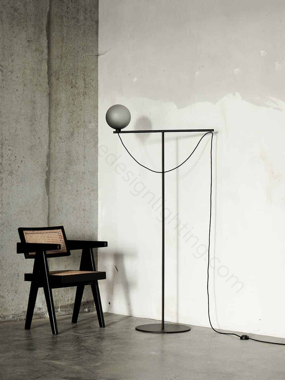 Floor design lamp Globe by Handvark