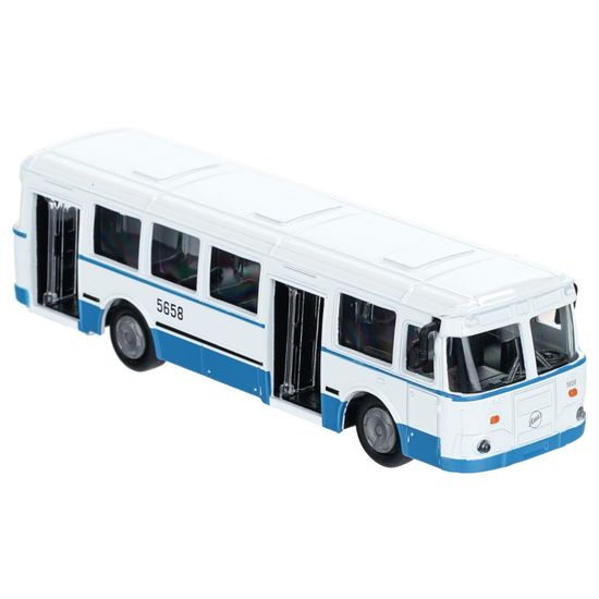 Машина металл АВТОБУС лиаз-677, 15 см, двери, инерц., кор. Технопарк