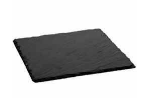 Блюдо,сланец,черное 30*30*0,5 см P.L.