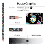Карандаш ч/г НВ "HappyGraphix. Сказочные животные. Единорожки" (Bruno Visconti)