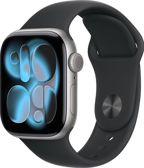 Умные часы Apple Watch Series 11, 46 mm, Space Grey Aluminium Black Sport Band M/L