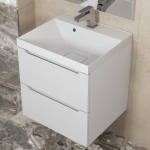 Тумба с раковиной Uperwood Tanos NEW 50 см, подвесная, белая