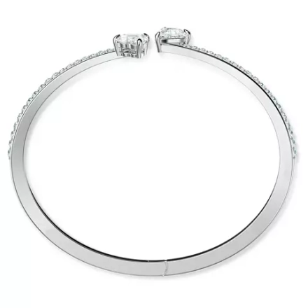 MESMERA:BANGLE HEART CZWH/CRY/RHS L