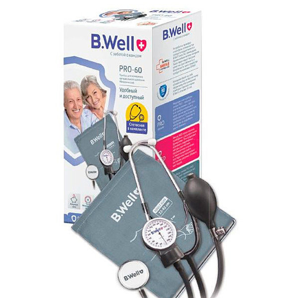 Тонометр B.Well PRO-60 механический 22–42 см