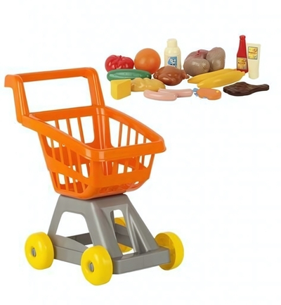 Тележка для супермаркета с продуктами (Совтехcтром)