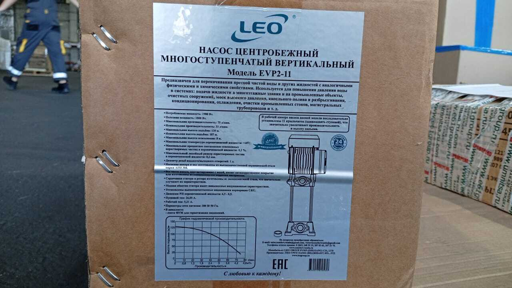 Насос LEO модель EVP2-11 (380)
