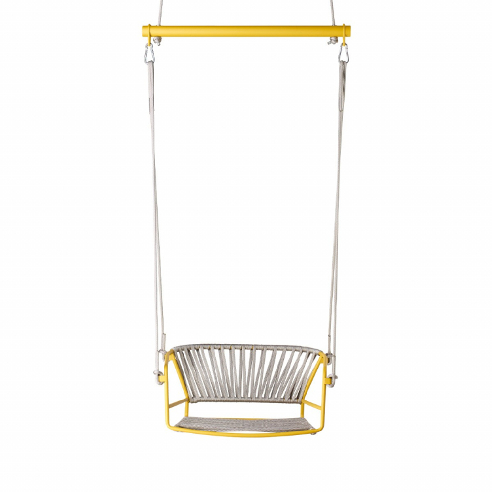 Качели плетеные Scab Design Lisa Swing, желтый, серебристый
