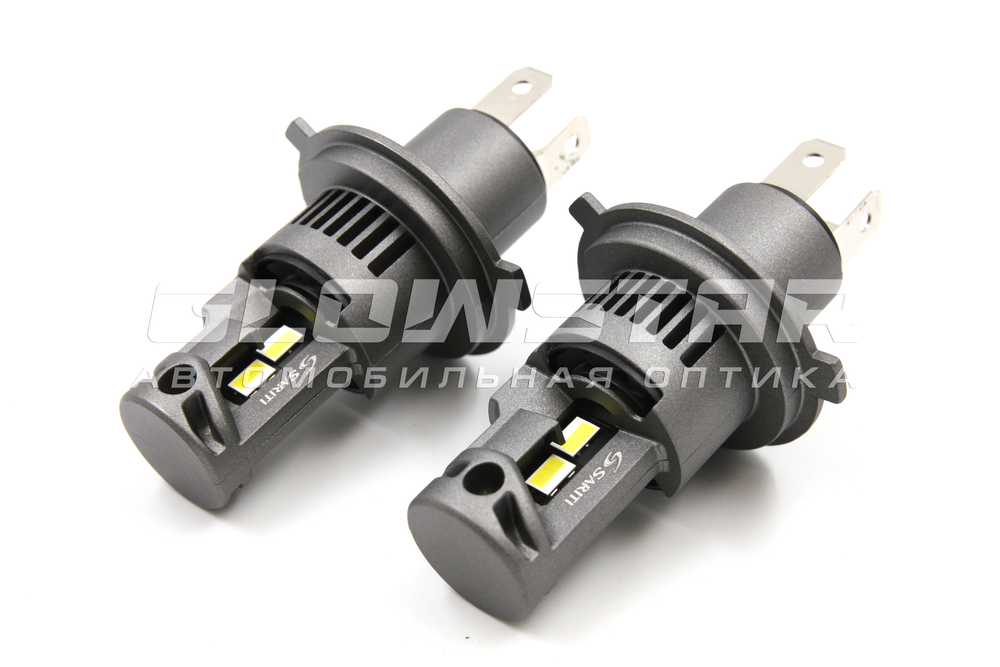 Cветодиодные лампы H4 Sariti V2 с вентилятором, 5500К, 12V, 45W Customizet-Grad (комплект, 2шт)