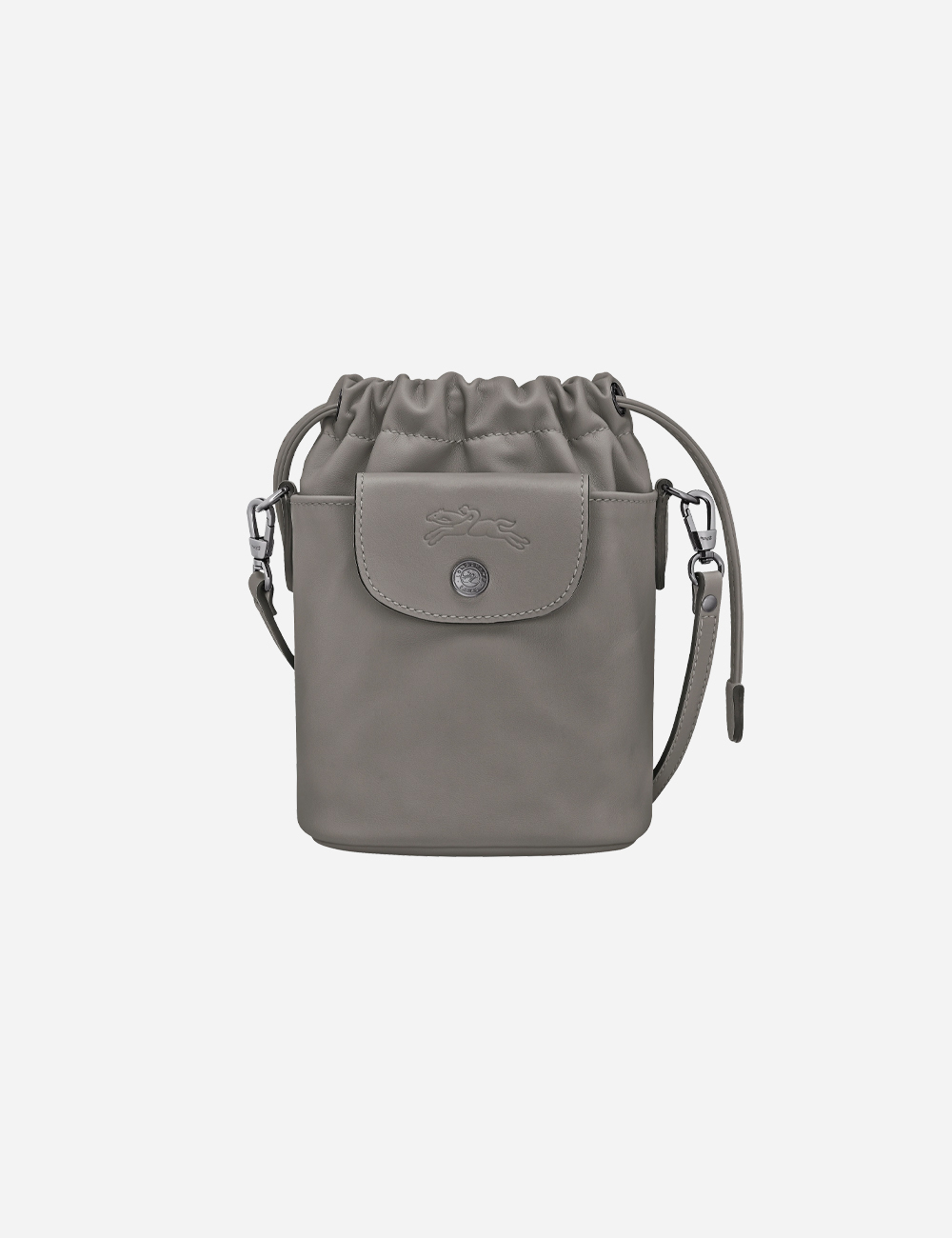 Longchamp Le Pliage Xtra Bucket Leather "Grey"
