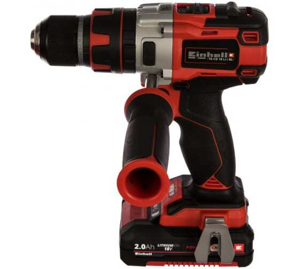 Дрель-шуруповерт 18V Einhell PXC TE-CD 18 Li-i BL ударная, бесщеточная 2хАКБ 2Ач и ЗУ