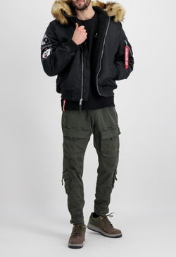 Куртка утепленная мужская ALPHA INDUSTRIES MA-1 Hooded Arctic