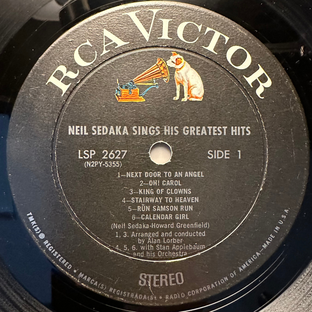 Neil Sedaka - Neil Sedaka Sings His Greatest Hits (США 1962г.)