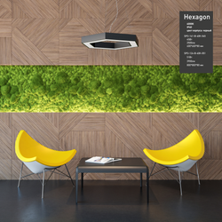 Светильник LED ЭРА Geometria SPO-123-B-40K-045 Hexagon 45Вт 4000К 2500Лм IP40 600*600*80 черный подвесной | Декоративные светильники Geometria
