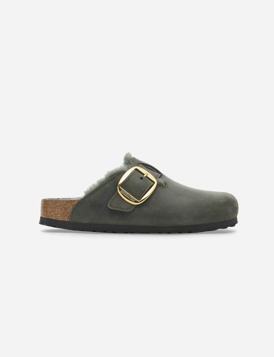 Birkenstock Boston Big Buckle Shearling Clogs 