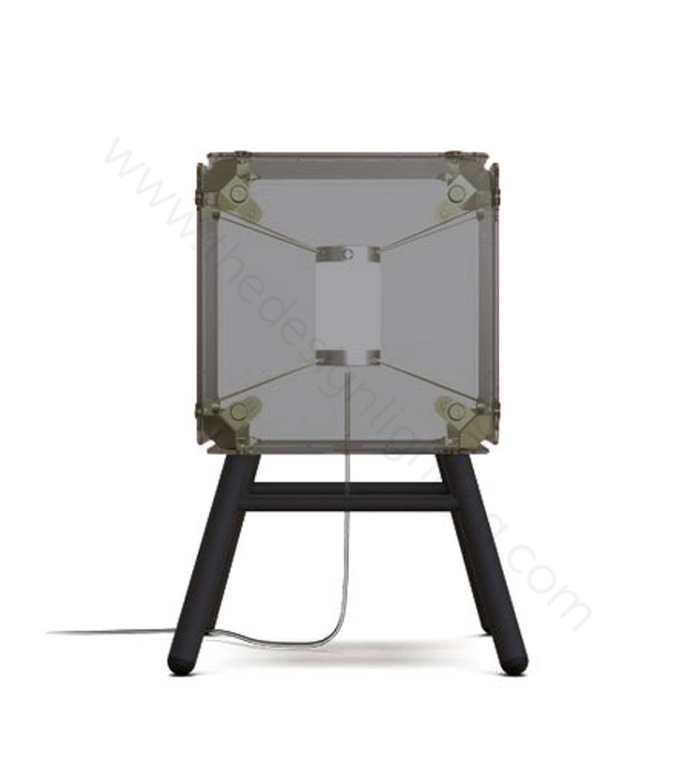 Table design lamp  Hyperqube by Felix Monza (1 lampshade ,  Smoky)