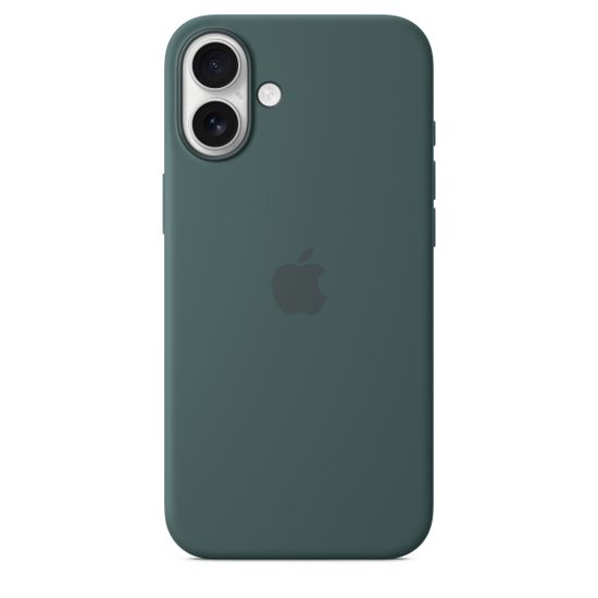 Силиконовый чехол Apple для iPhone 16 с MagSafe Зелёный озёрный