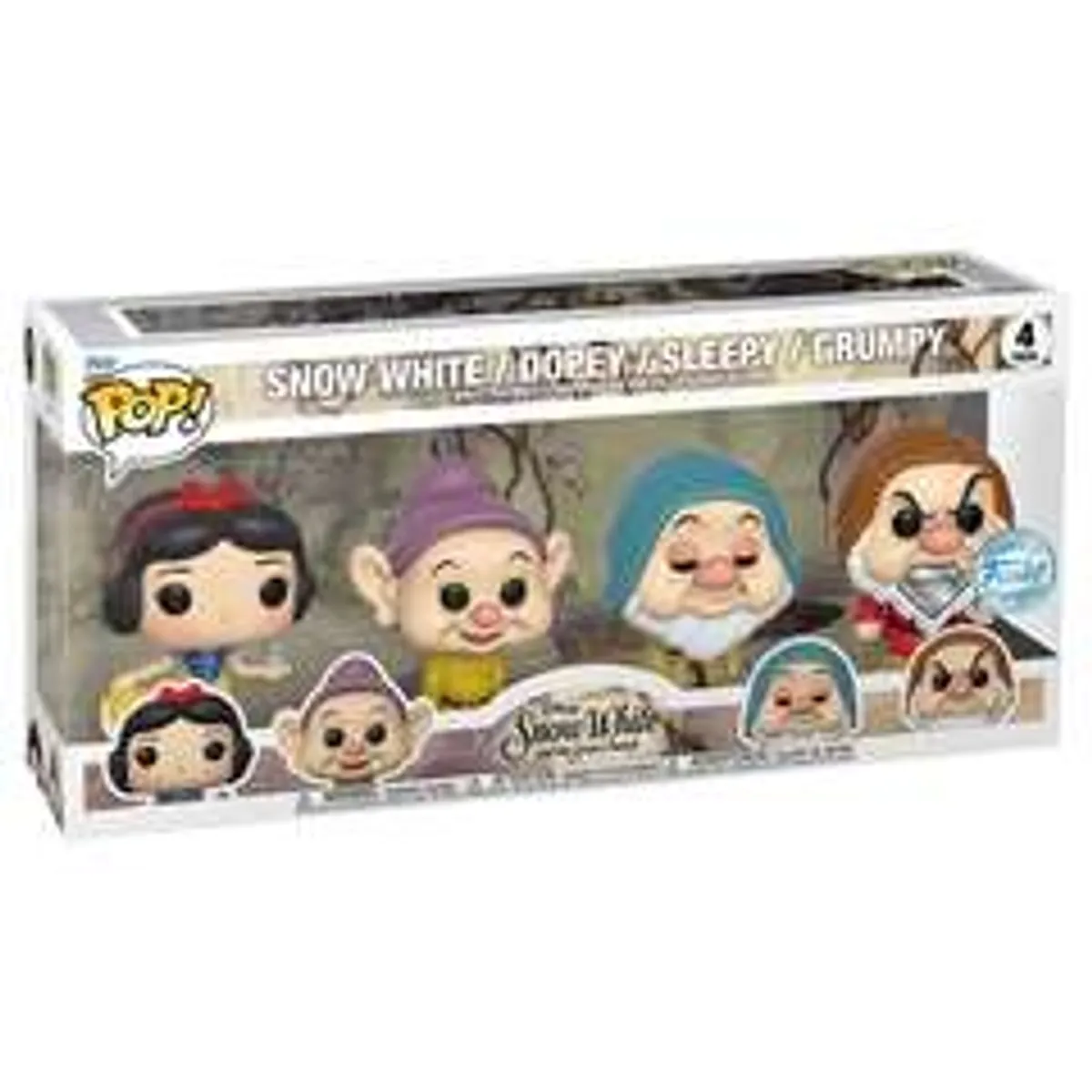 Funko POP! Disney Snow White (Glitter Exc) (4 Pack)