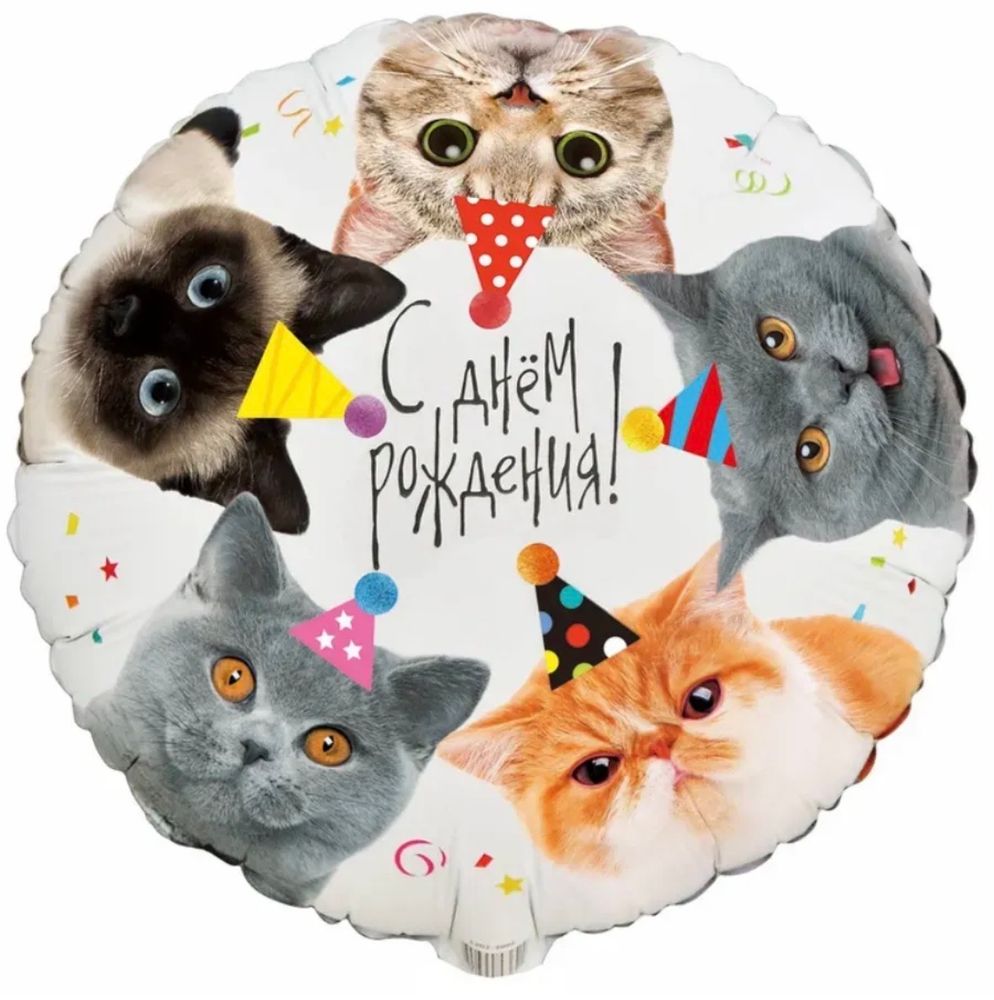 Шар фольгированный С днем рождения!