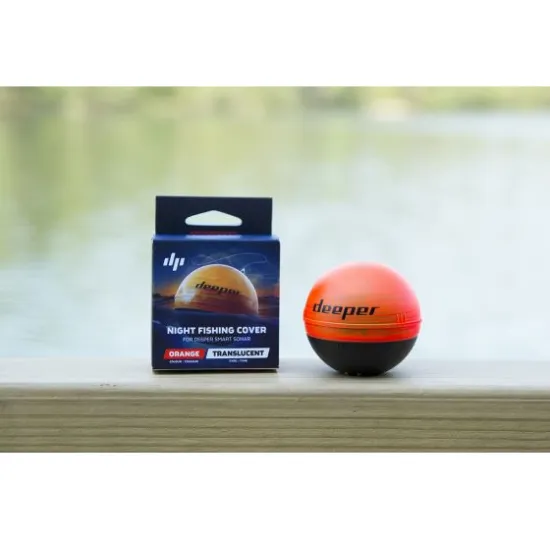 Крышка для эхолотов Deeper Мод. NIGHT COVER ORANGE (для рыбалки ночью или сумерках)