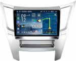Магнитола для Subaru Legacy 5, Outback 4 2009-2014 (левый руль, рамка серебро) - Teyes CC4-PRO монитор 9.5" 2K QLED на Android 13, Быстрейшая, Snapdragon 778G, ИИ, CarPlay, DSP, 4G SIM-слот