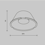 Сменная линза для трековых светильников Maytoni TRINITY Focus Led LensD75-60
