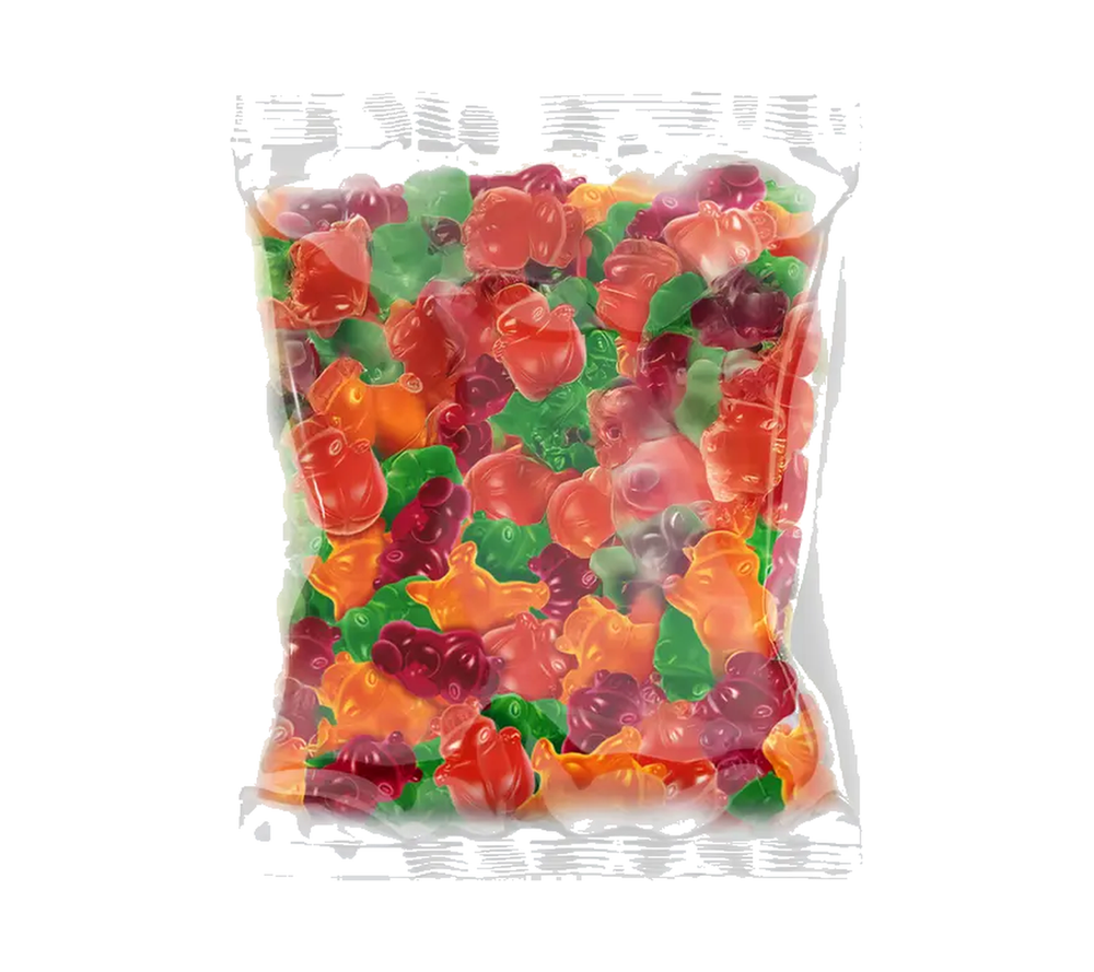 Бегемотик Бонди, мармелад жевательный с соком ягод и фруктов 0.5кг