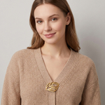 Брошь Fiore Luna золотая FBB02265-01 G