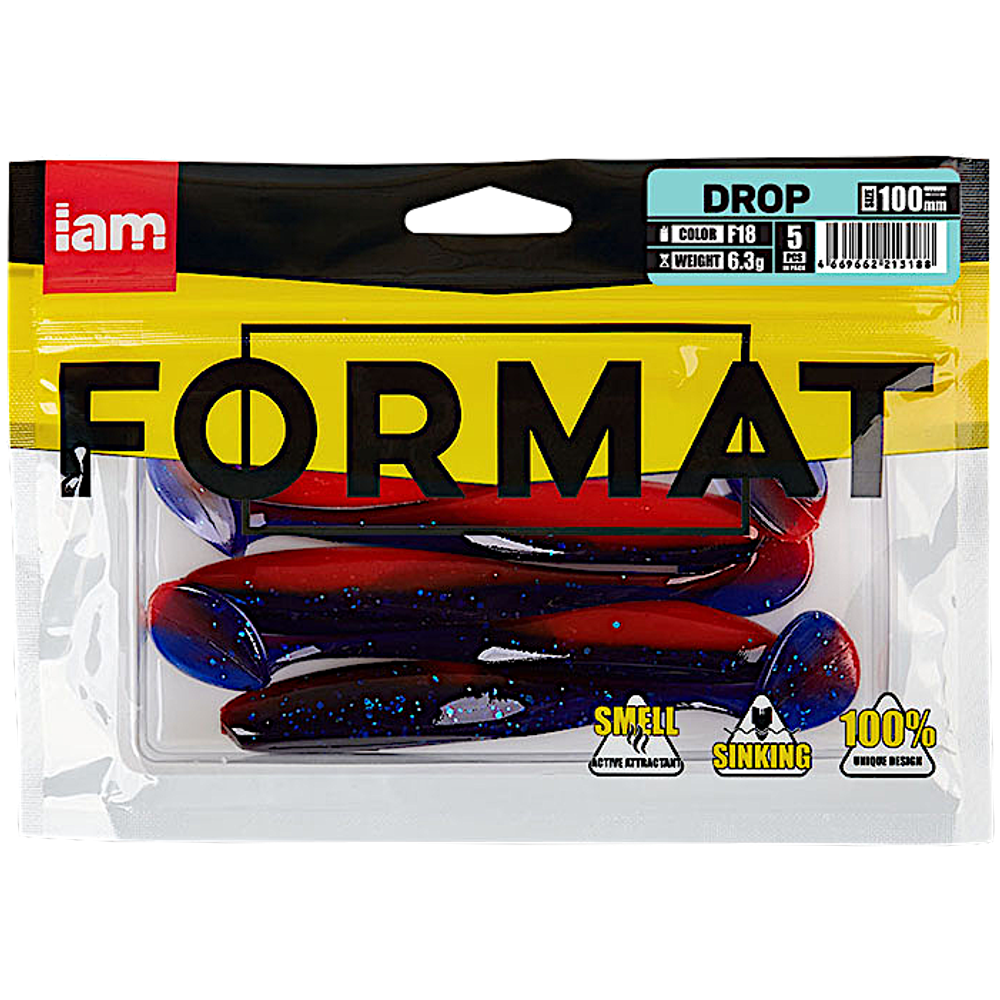 Мягкая приманка IAM Format Drop 100мм 6.3г -