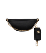 Бананка BORSA NATURAL GRAIN+PU NERO Love Moschino - черный(JC4329PP0GK10)