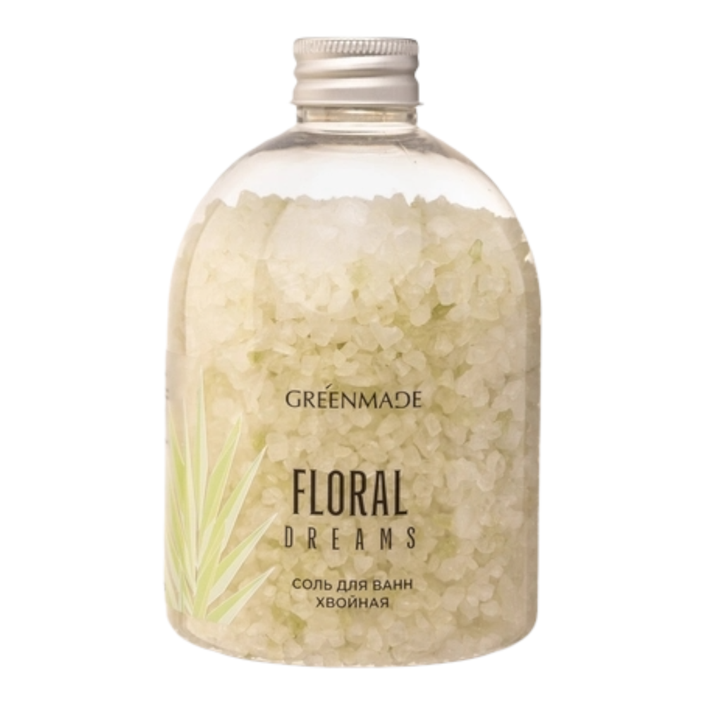 Соль для ванн хвойная Floral dreams, 500гр (Greenmade)