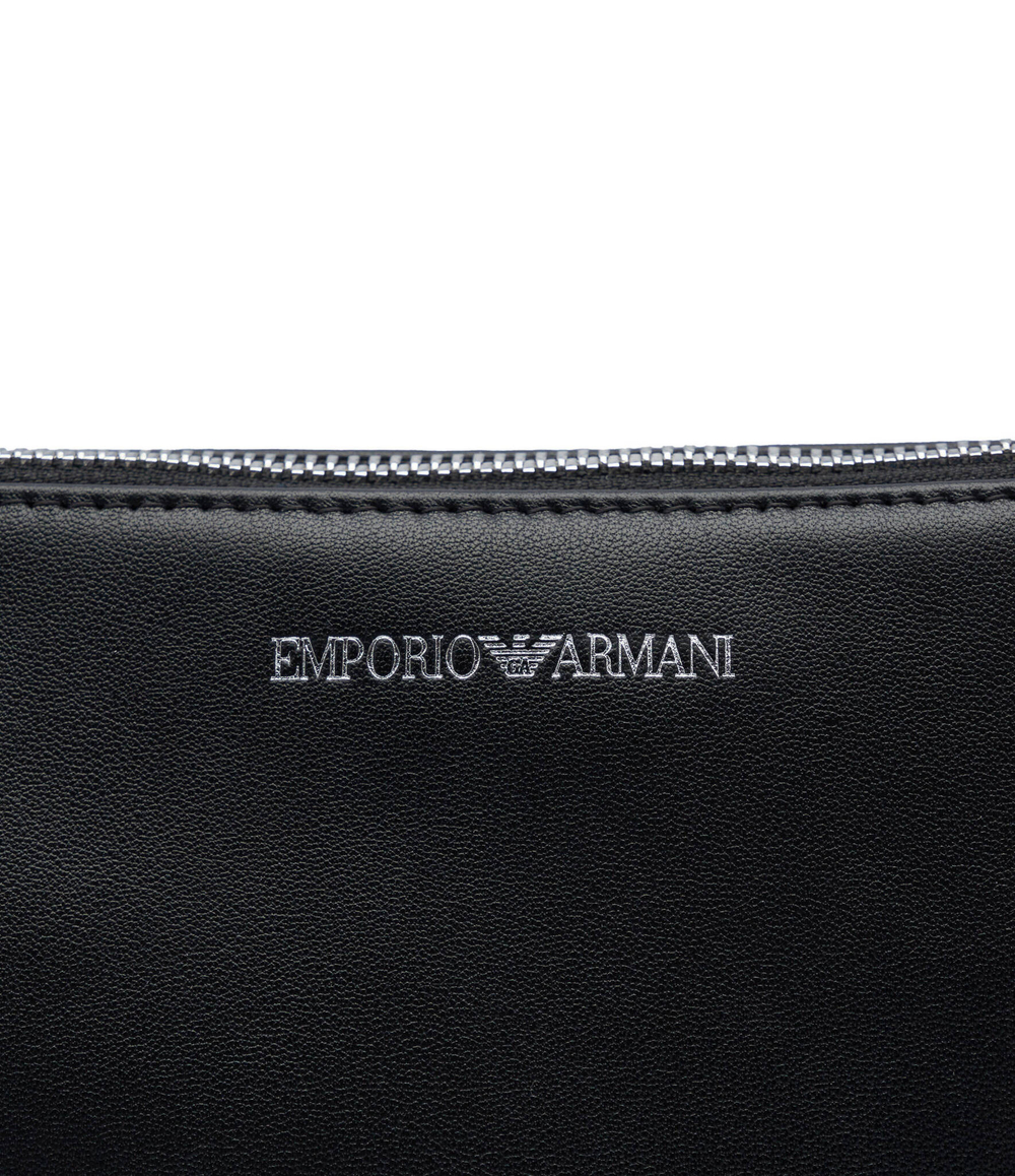 Кожаная сумка через плечо + поясная сумка Emporio Armani - черный(Y3H317 Y478E)