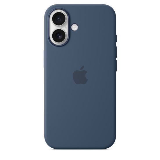 Чехол Silicone Case MagSafe для iPhone 16 Синий