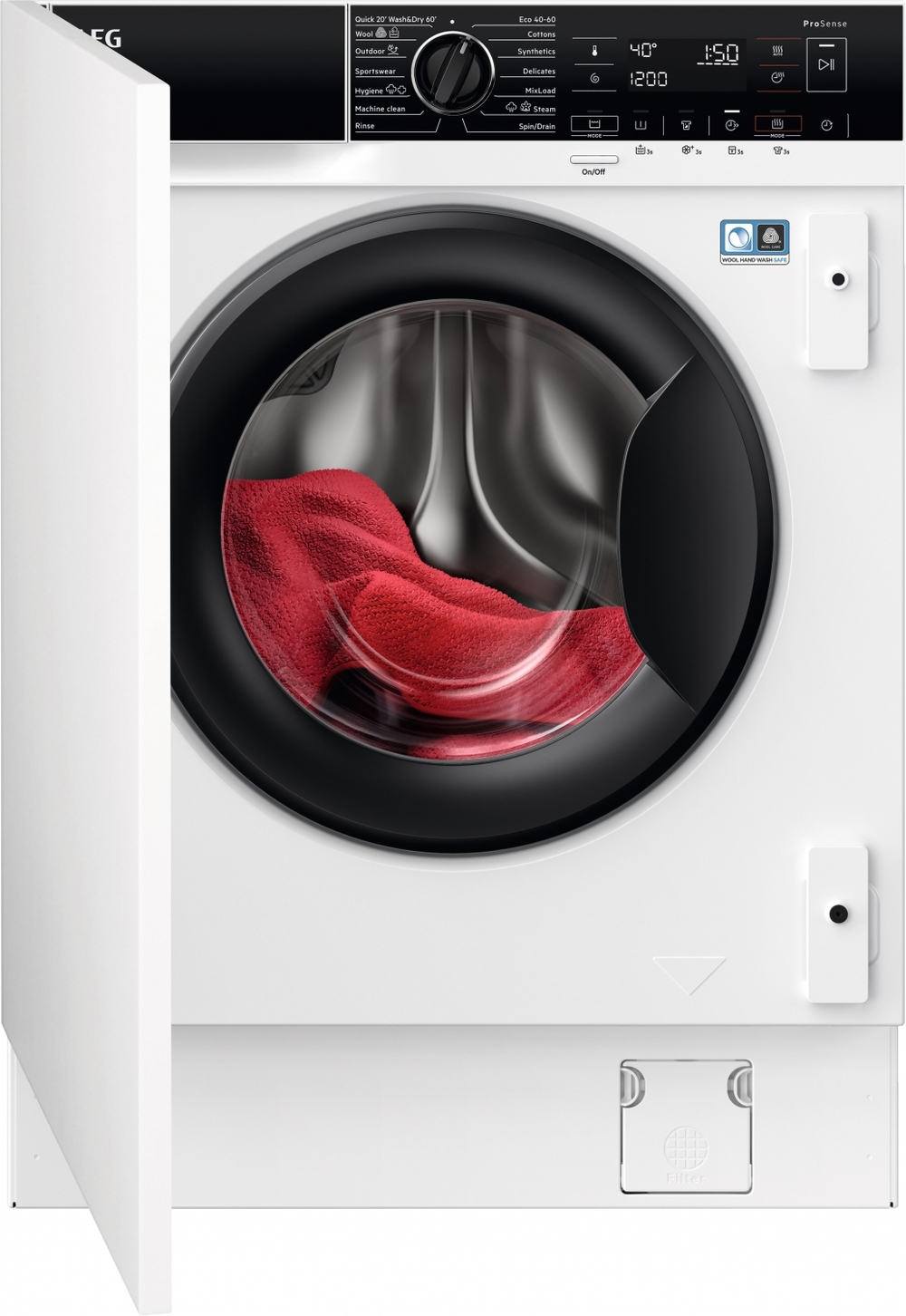 Встраиваемая стиральная машина AEG L7WBE68SI