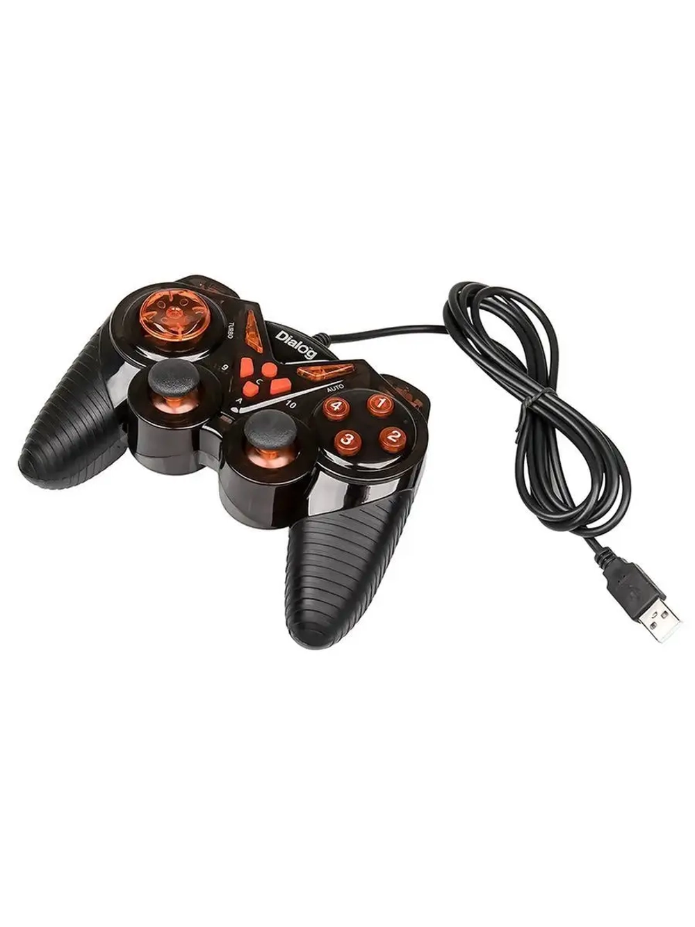Джойстик Dialog GP-A13 Action (PC /USB) черный/красный