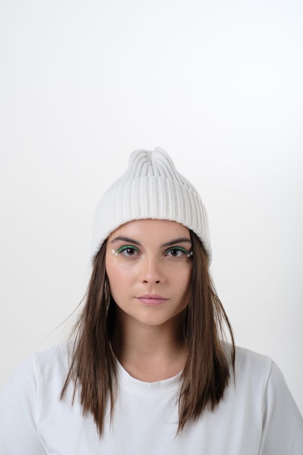 Шапка Ordinary Beanie Белая - фото 3
