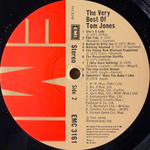 Tom Jones ‎– The Very Best Of Tom Jones (Англия 1976г.) Promo