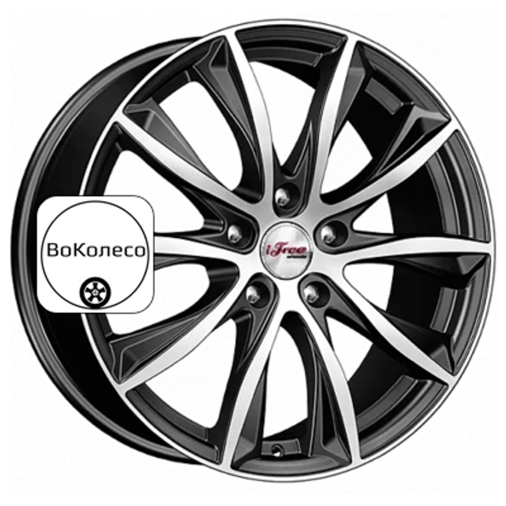 7,5x18/5x114,3 ET37 D66,6 Каzантип (КС684М) Блэк Джек iFree