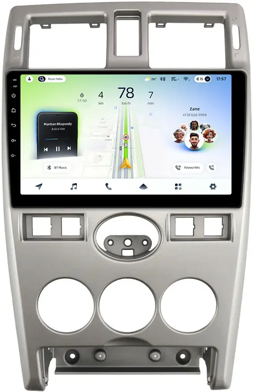 Магнитола для Lada Priora 2007-2013 (рамка серебро тип 2) - Teyes CC4L-DTS монитор 9" IPS, Android 14, Быстрая, Snapdragon 662, CarPlay, 4G SIM-слот