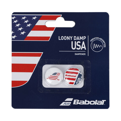 Теннисная ракетка Babolat Loony Damp USA Dampener 2 Pack - Blue, Red